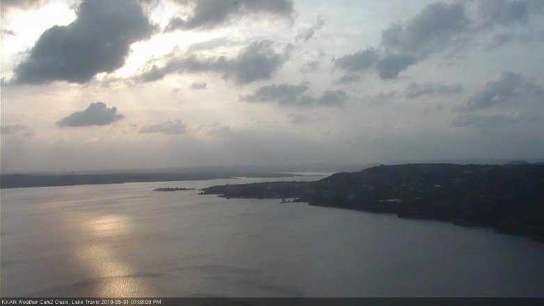 Lake Travis webcam, May 1, 2019 6:10 PM CT