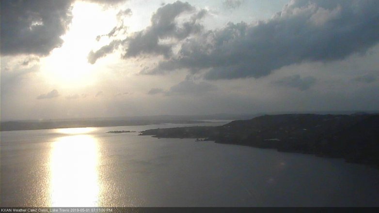 Lake Travis webcam, May 1, 2019 6:15 PM CT
