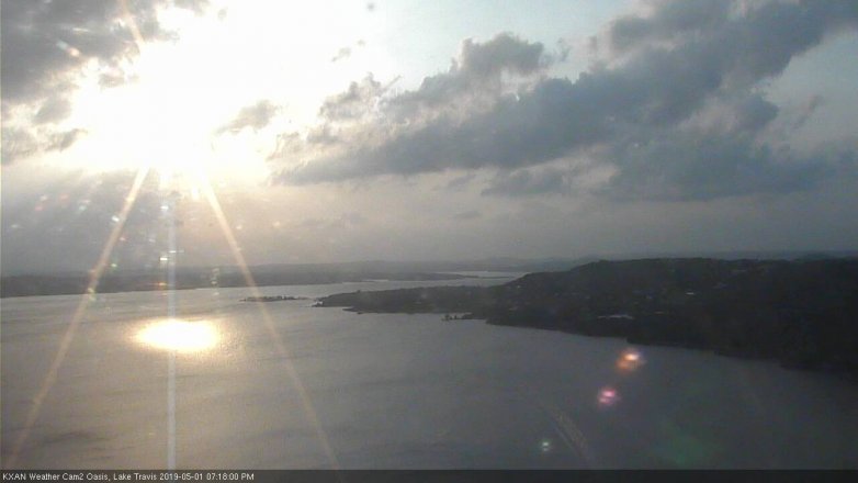 Lake Travis webcam, May 1, 2019 6:20 PM CT