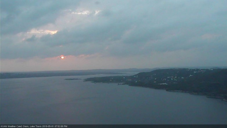 Lake Travis webcam, May 1, 2019 6:50 PM CT