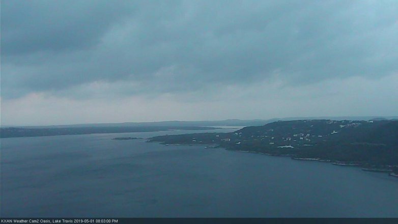 Lake Travis webcam, May 1, 2019 7:05 PM CT