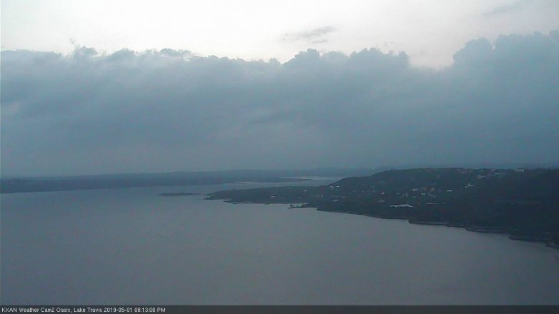 Lake Travis webcam, May 1, 2019 7:15 PM CT