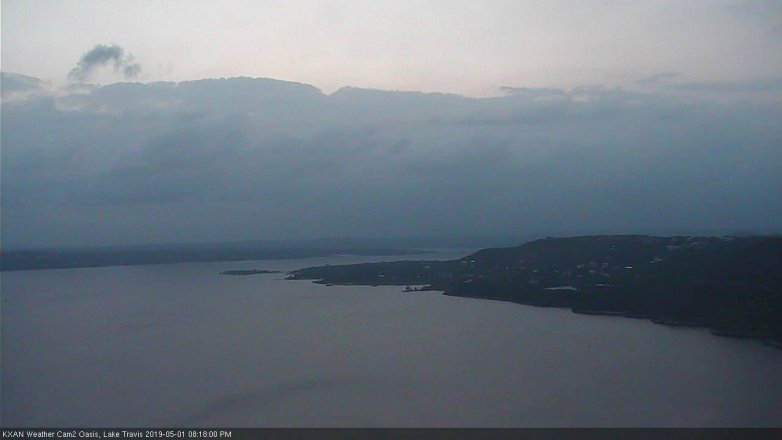 Lake Travis webcam, May 1, 2019 7:20 PM CT