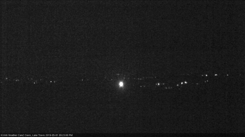 Lake Travis webcam, May 1, 2019 8:25 PM CT