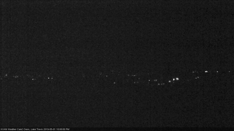 Lake Travis webcam, May 1, 2019 9:10 PM CT