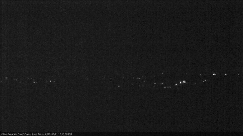 Lake Travis webcam, May 1, 2019 9:15 PM CT