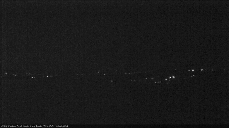 Lake Travis webcam, May 1, 2019 9:30 PM CT