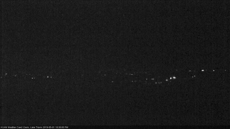 Lake Travis webcam, May 1, 2019 9:40 PM CT