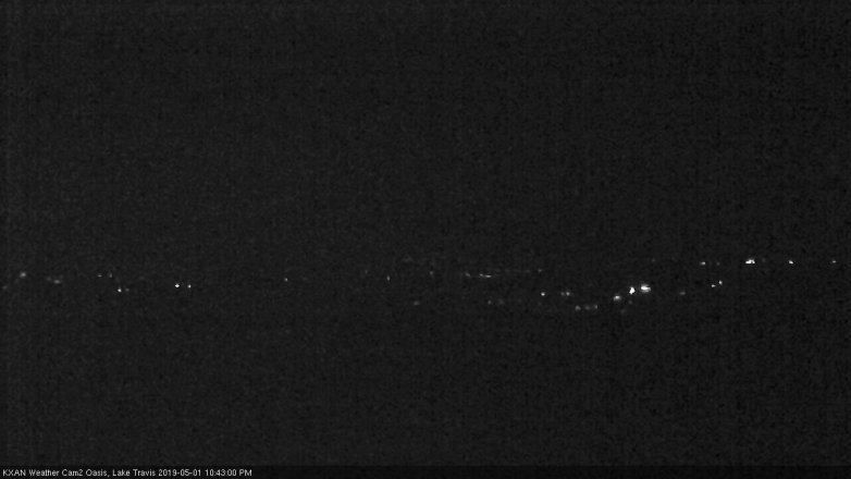 Lake Travis webcam, May 1, 2019 9:45 PM CT