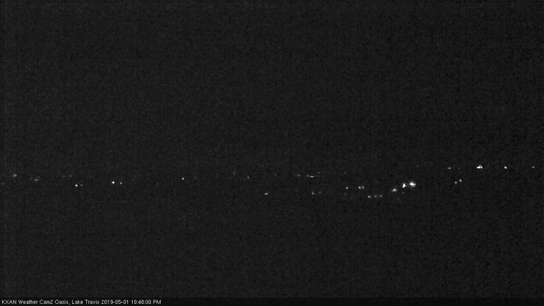 Lake Travis webcam, May 1, 2019 9:50 PM CT