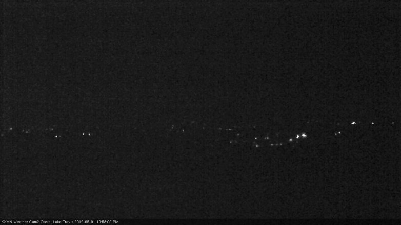 Lake Travis webcam, May 1, 2019 10:00 PM CT