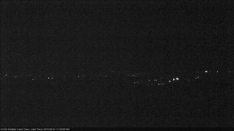 Lake Travis webcam, May 1, 2019 10:30 PM CT