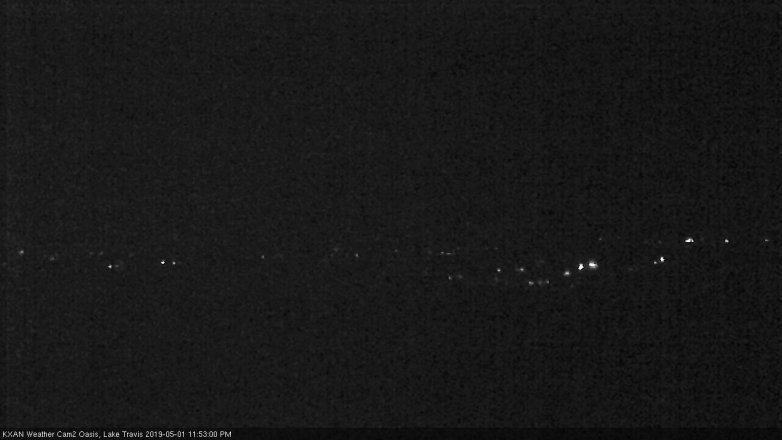Lake Travis webcam, May 1, 2019 10:55 PM CT