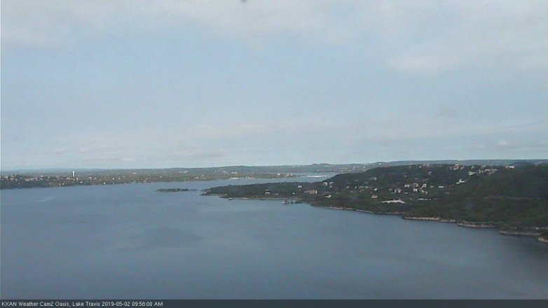 Lake Travis webcam, May 2, 2019 9:00 AM CT