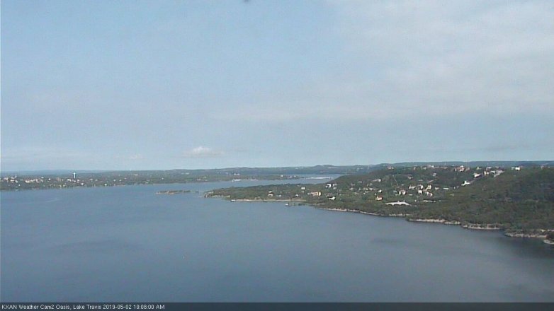 Lake Travis webcam, May 2, 2019 9:10 AM CT