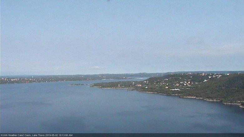 Lake Travis webcam, May 2, 2019 9:15 AM CT