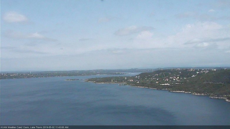 Lake Travis webcam, May 2, 2019 10:45 AM CT