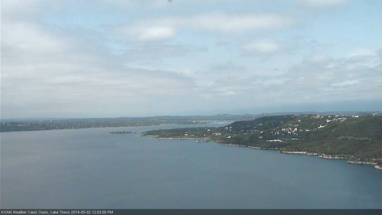Lake Travis webcam, May 2, 2019 11:05 AM CT