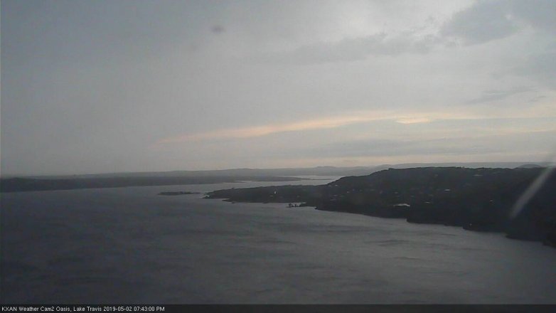 Lake Travis webcam, May 2, 2019 6:45 PM CT