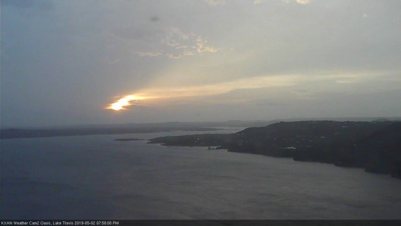 Lake Travis webcam, May 2, 2019 7:00 PM CT