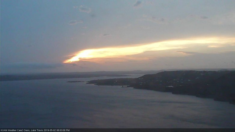 Lake Travis webcam, May 2, 2019 7:05 PM CT