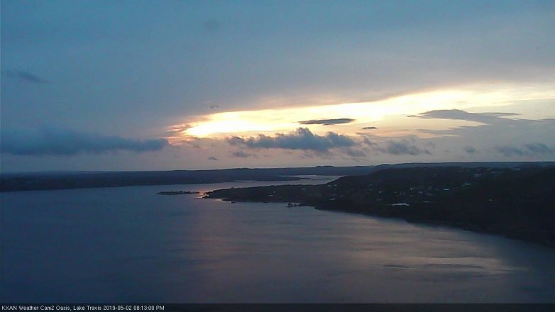 Lake Travis webcam, May 2, 2019 7:15 PM CT