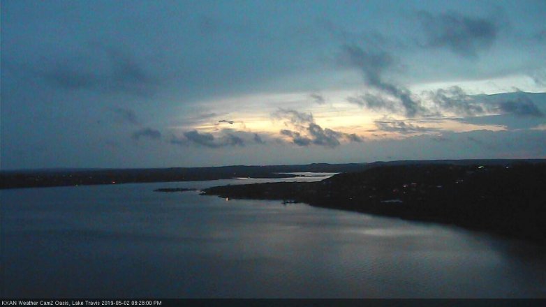 Lake Travis webcam, May 2, 2019 7:30 PM CT