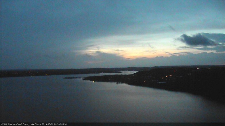 Lake Travis webcam, May 2, 2019 7:35 PM CT