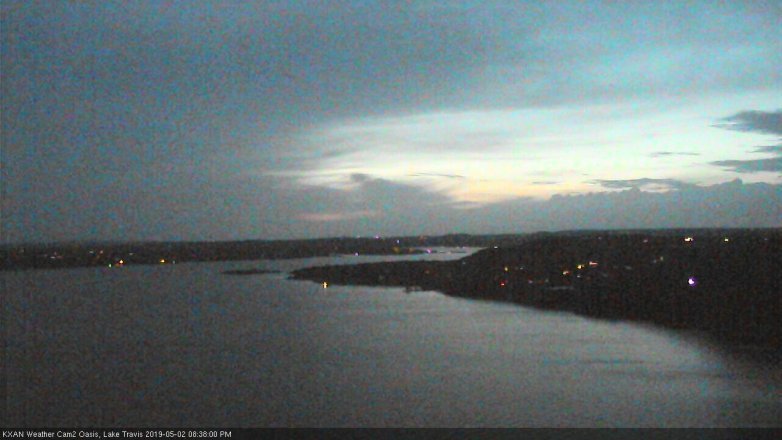 Lake Travis webcam, May 2, 2019 7:40 PM CT