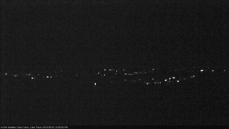 Lake Travis webcam, May 2, 2019 9:40 PM CT