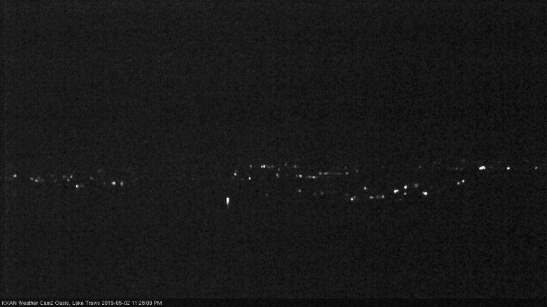 Lake Travis webcam, May 2, 2019 10:30 PM CT