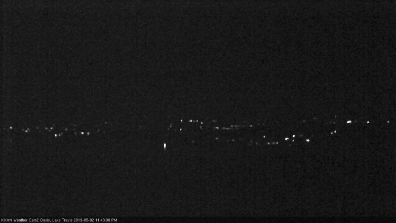 Lake Travis webcam, May 2, 2019 10:45 PM CT