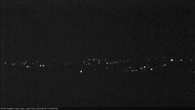Lake Travis webcam, May 2, 2019 11:00 PM CT
