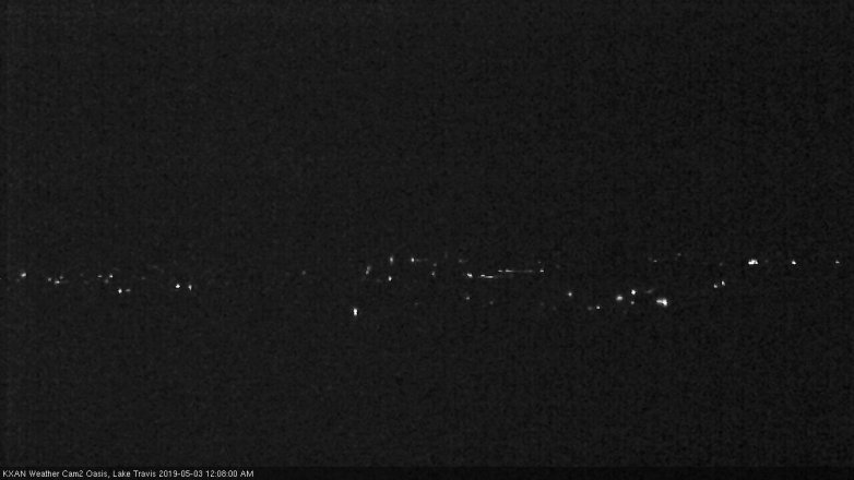 Lake Travis webcam, May 2, 2019 11:10 PM CT