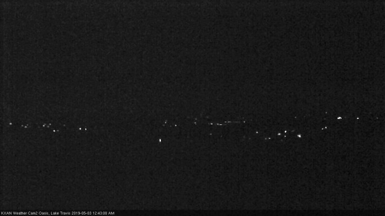 Lake Travis webcam, May 2, 2019 11:45 PM CT