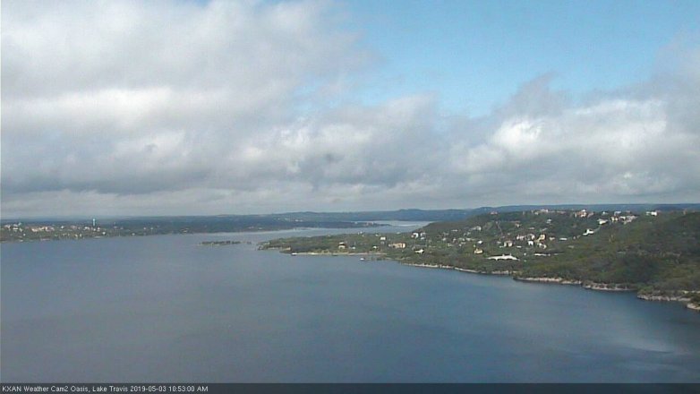 Lake Travis webcam, May 3, 2019 9:55 AM CT