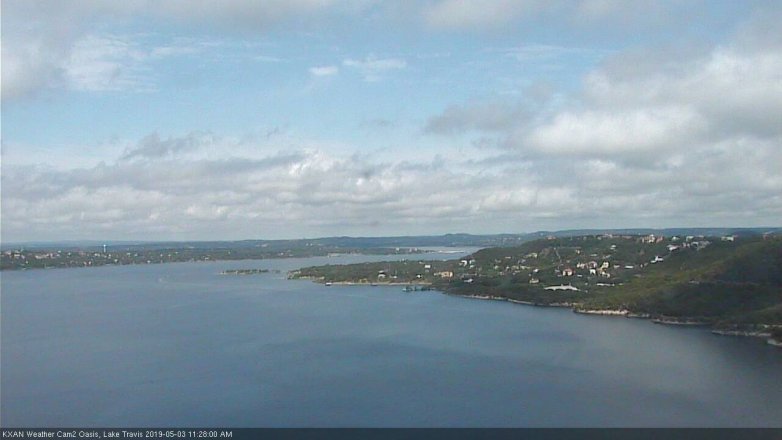 Lake Travis webcam, May 3, 2019 10:30 AM CT