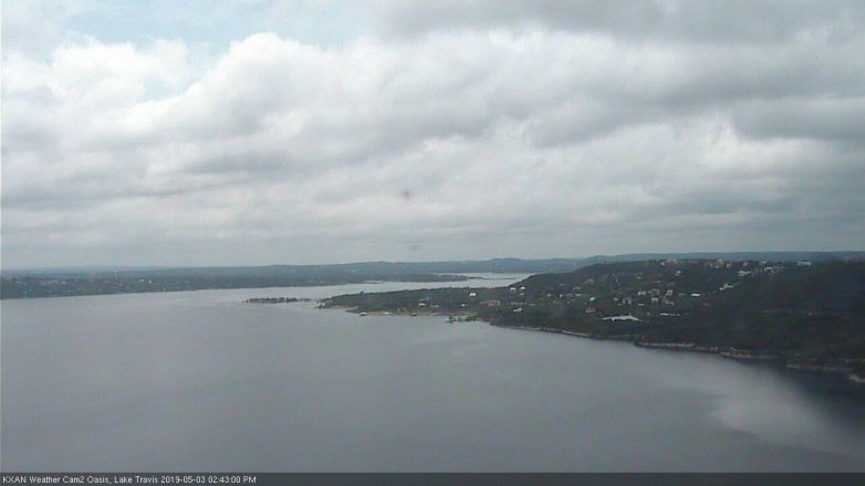 Lake Travis webcam, May 3, 2019 1:45 PM CT