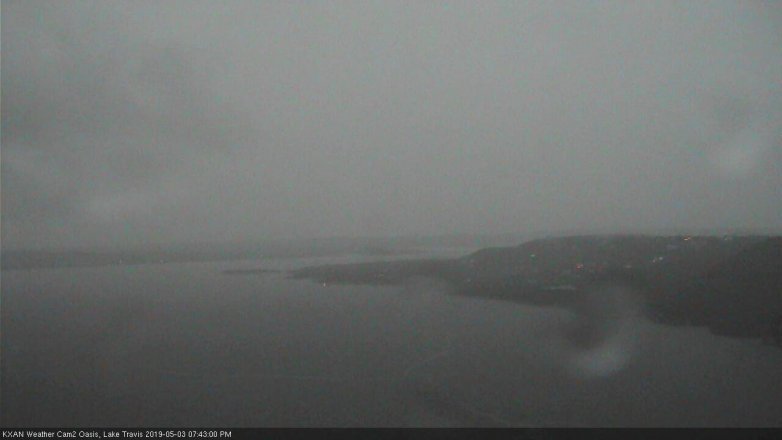 Lake Travis webcam, May 3, 2019 6:45 PM CT