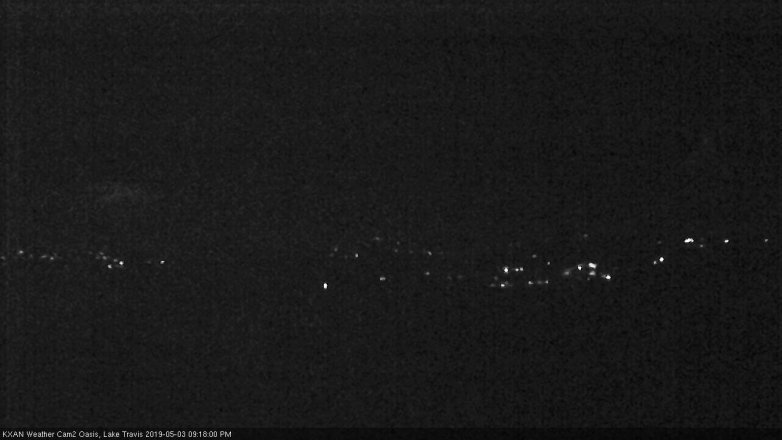 Lake Travis webcam, May 3, 2019 8:20 PM CT