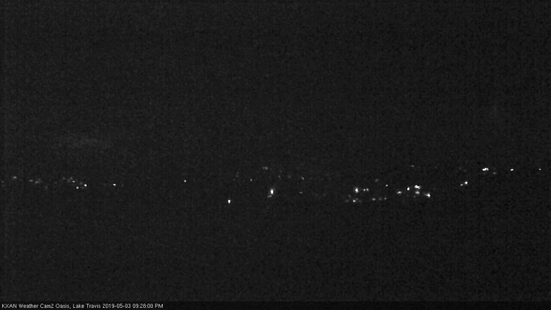 Lake Travis webcam, May 3, 2019 8:30 PM CT