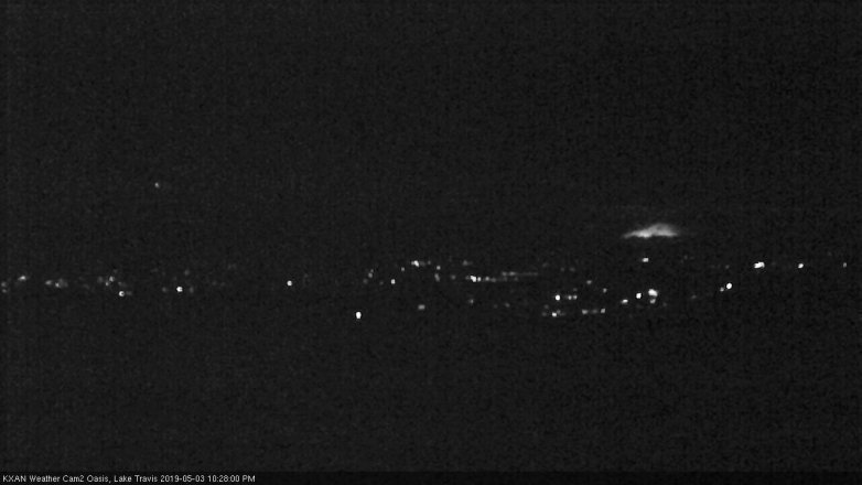 Lake Travis webcam, May 3, 2019 9:30 PM CT