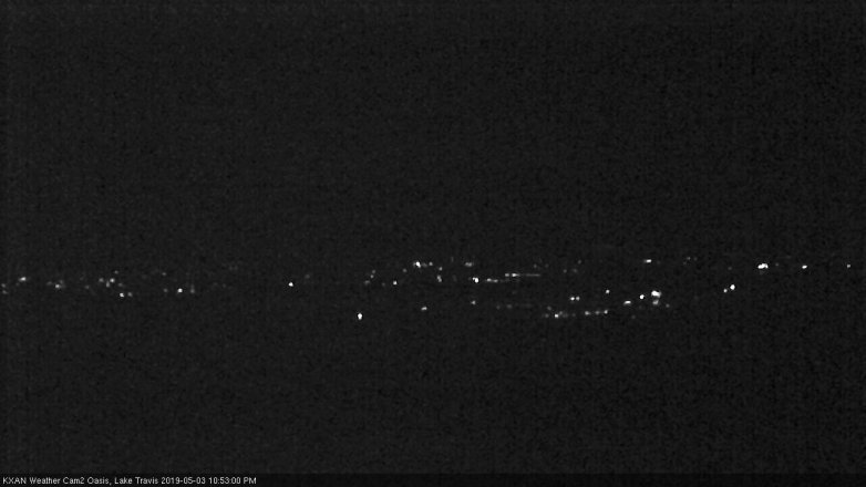 Lake Travis webcam, May 3, 2019 9:55 PM CT