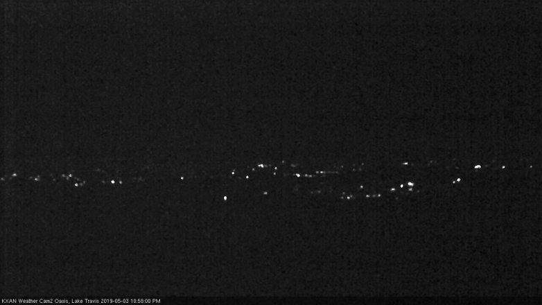 Lake Travis webcam, May 3, 2019 10:00 PM CT