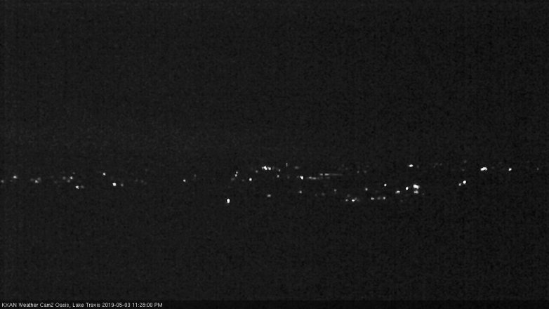 Lake Travis webcam, May 3, 2019 10:30 PM CT