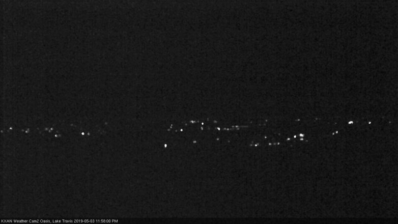 Lake Travis webcam, May 3, 2019 11:00 PM CT