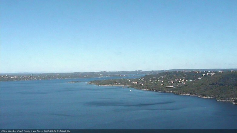 Lake Travis webcam, May 4, 2019 9:00 AM CT