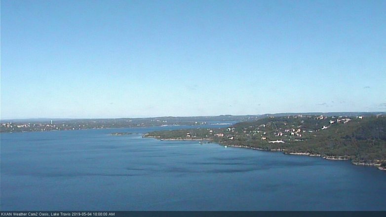 Lake Travis webcam, May 4, 2019 9:10 AM CT