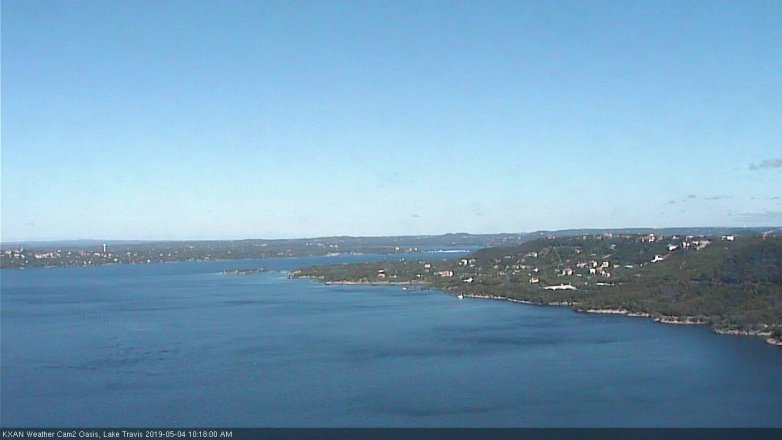 Lake Travis webcam, May 4, 2019 9:20 AM CT
