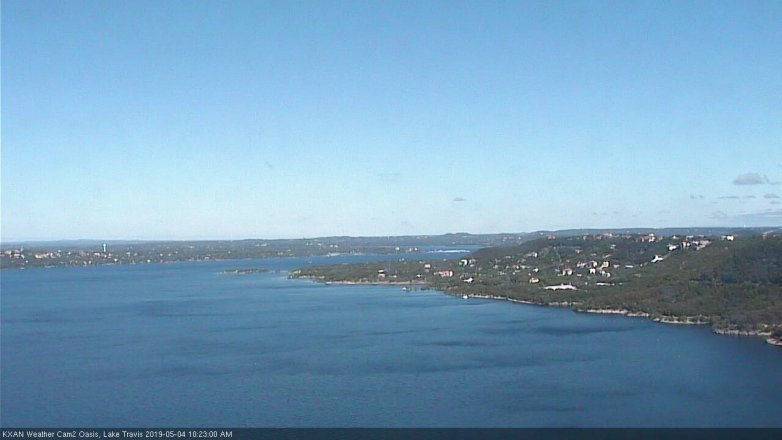 Lake Travis webcam, May 4, 2019 9:25 AM CT
